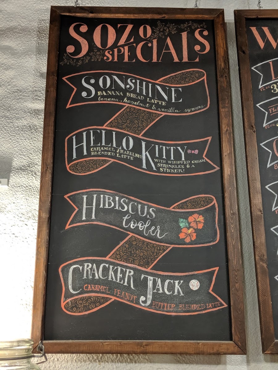 Sozo Coffeehouse Menu - Image 4